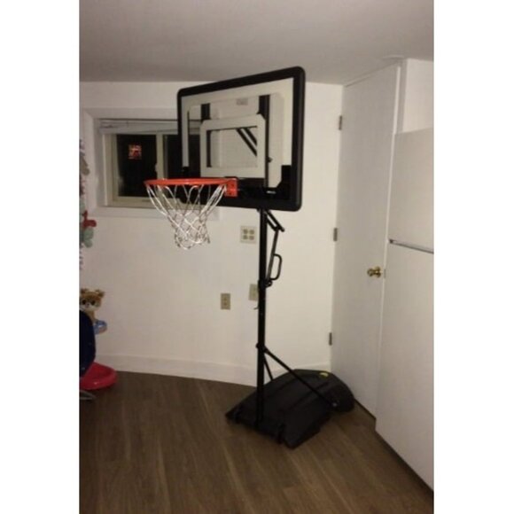 Pro Mini Hoop Basketball System with Adjustable-Height Pole and 7-Inch Ball - Picture 2 of 2